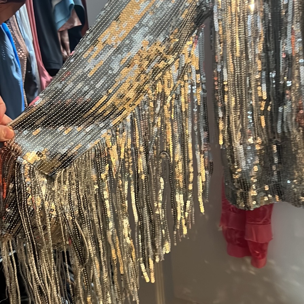 Sequin Bomber Jacket - image 3